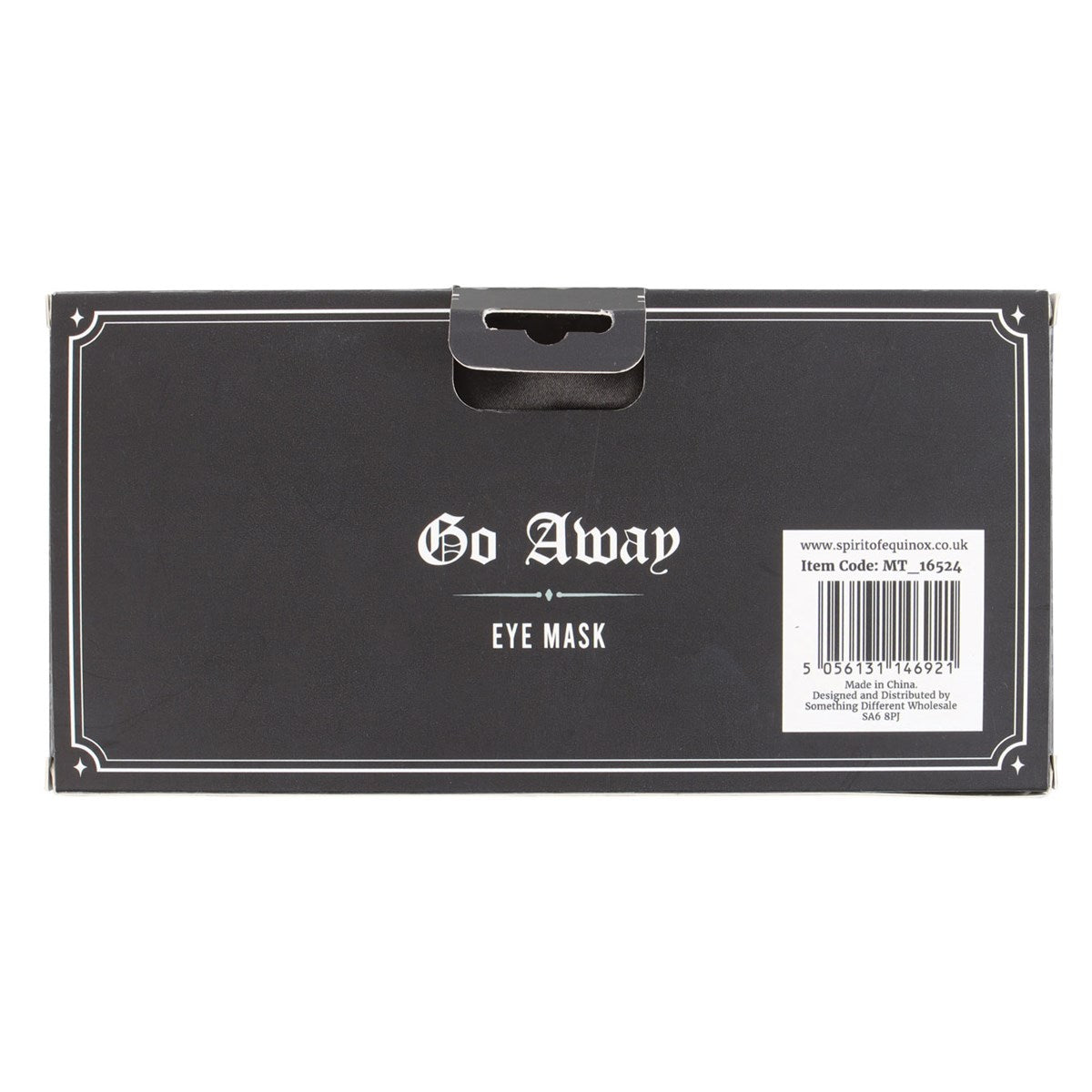 GO AWAY GOTHIC SATIN SLEEP MASK