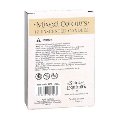 Mixed Colour Spell Candles - Pack of 12 
