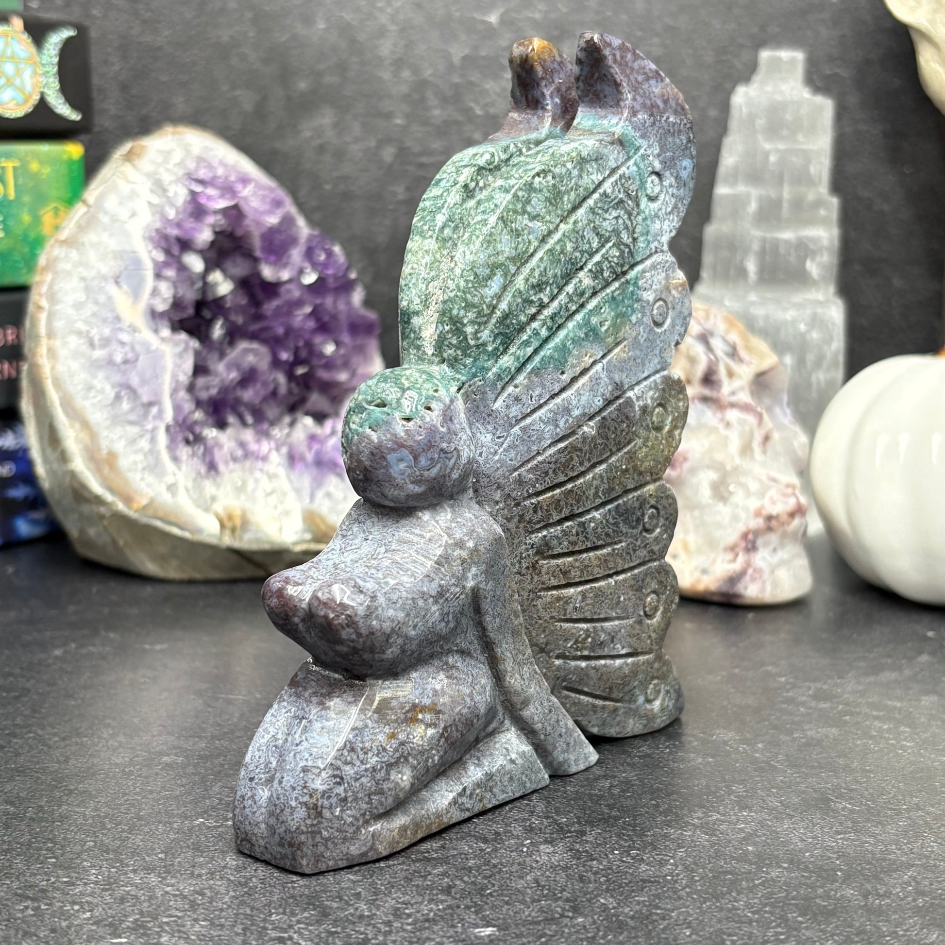 Ocean Jasper - Crystal - Fairy Carving