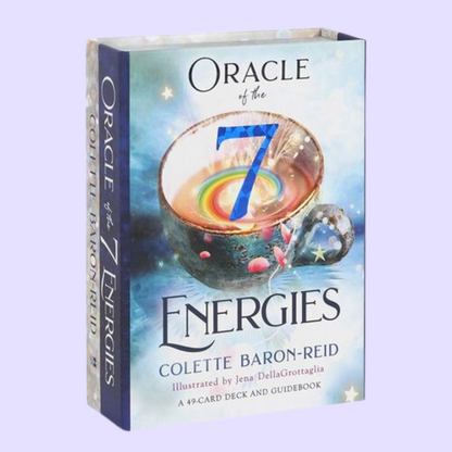 The Oracle of the 7 Energies oracle card deck by Colette Baron-Reid includes a 49-card deck and 142 page guidebook. This deck assists in creating more beautiful and meaningful manifestations through thought provoking concepts and stunning imagery. Beautifully presented in a magnetic box and illustrated by Jena DellaGrottaglia