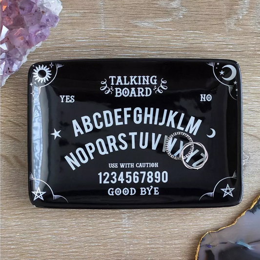 Black Ouija Board Ceramic Trinket Dish
