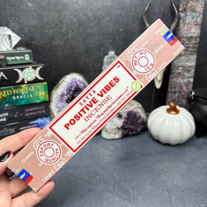 Positive Vibes Nag Champa Incense Sticks by Satya