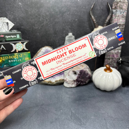 Midnight Bloom Nag Champa Incense Sticks by Satya