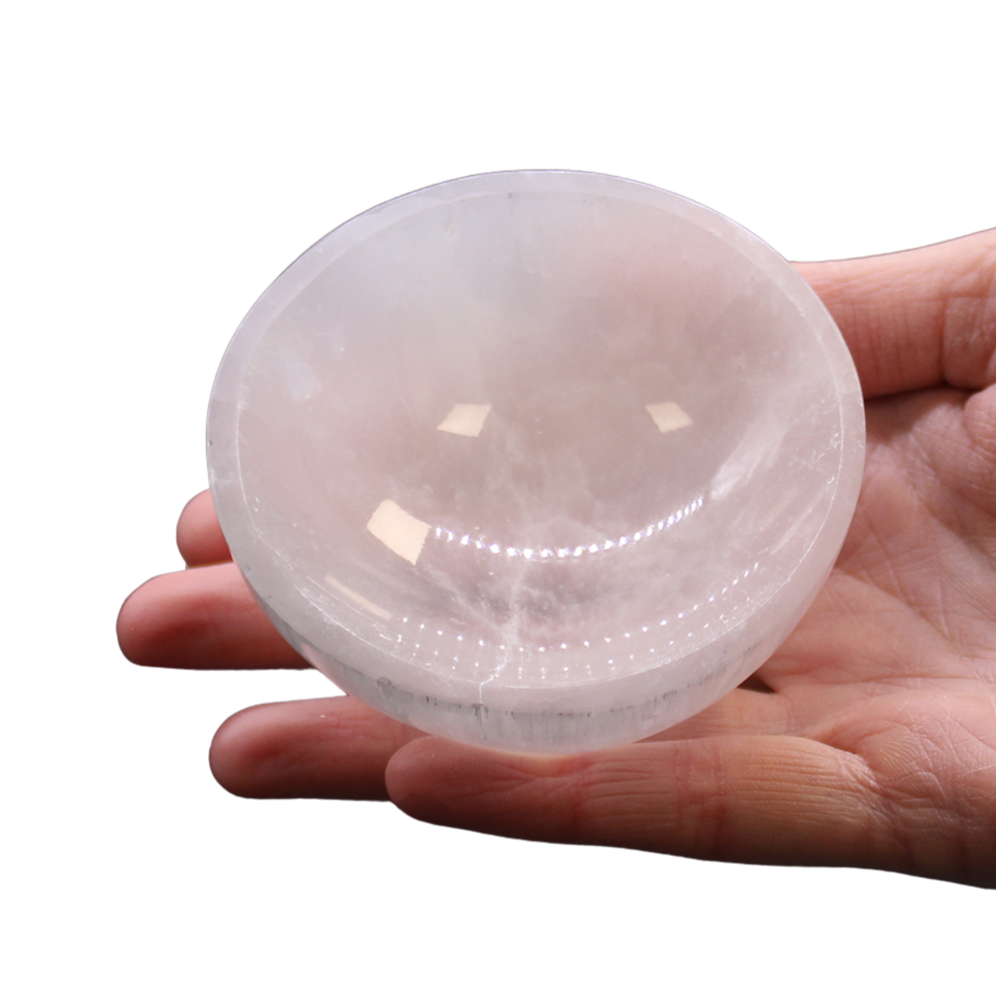 Round Selenite Crystal Bowl
