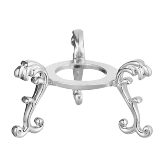 Silver Crystal Sphere Display Stand