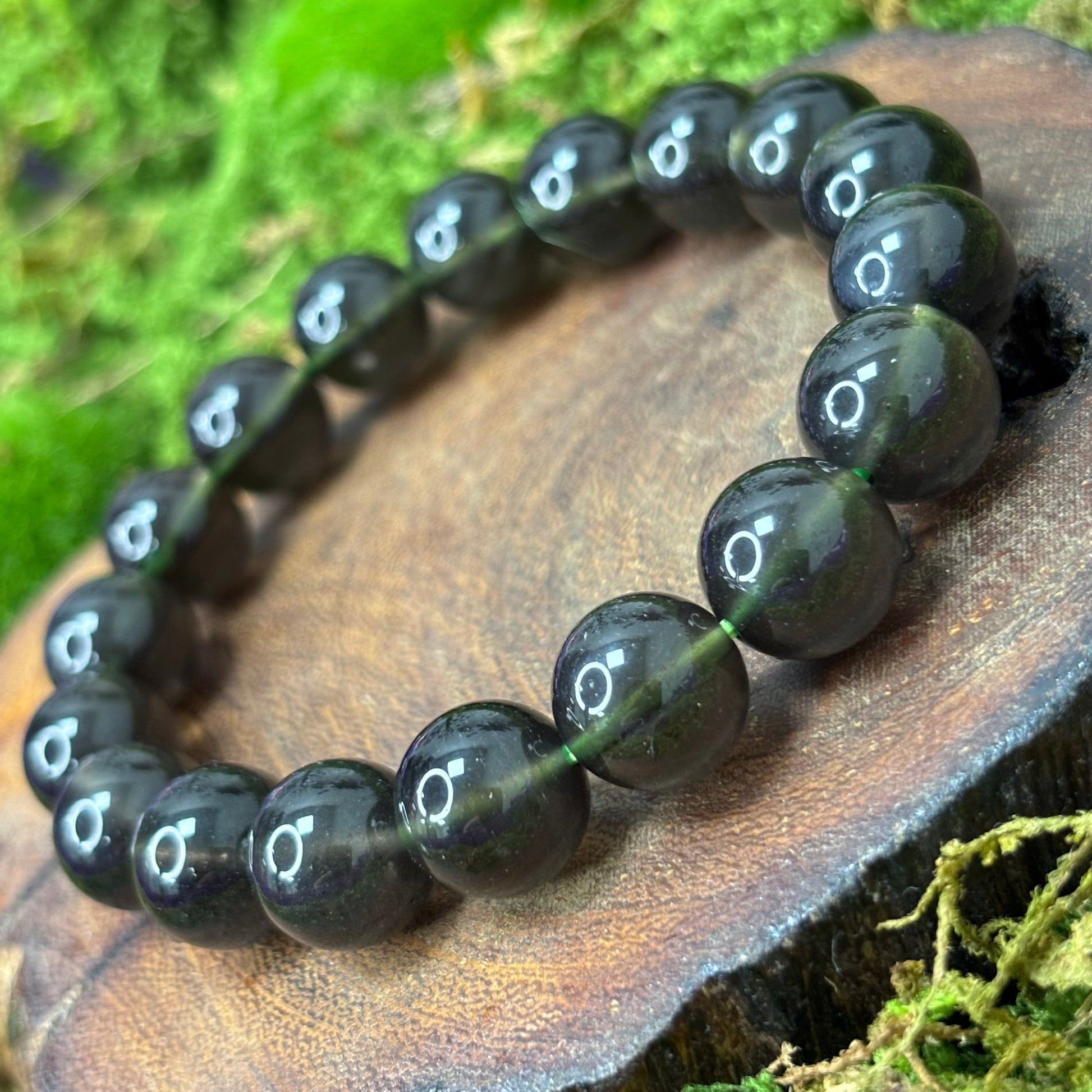Sirius Meteorite 11.5mm Bead Crystal Bracelet