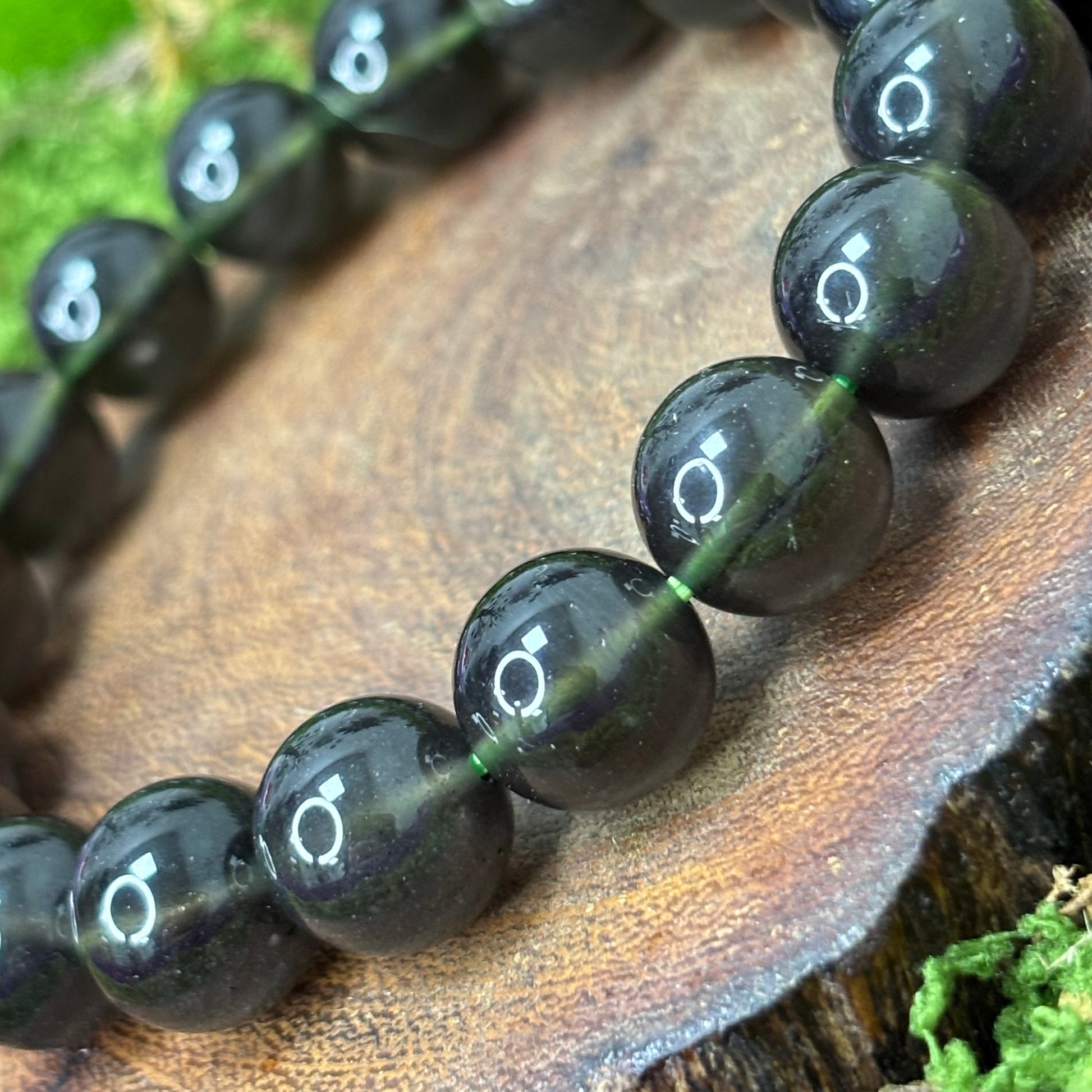 Sirius Meteorite 11.5mm Bead Crystal Bracelet
