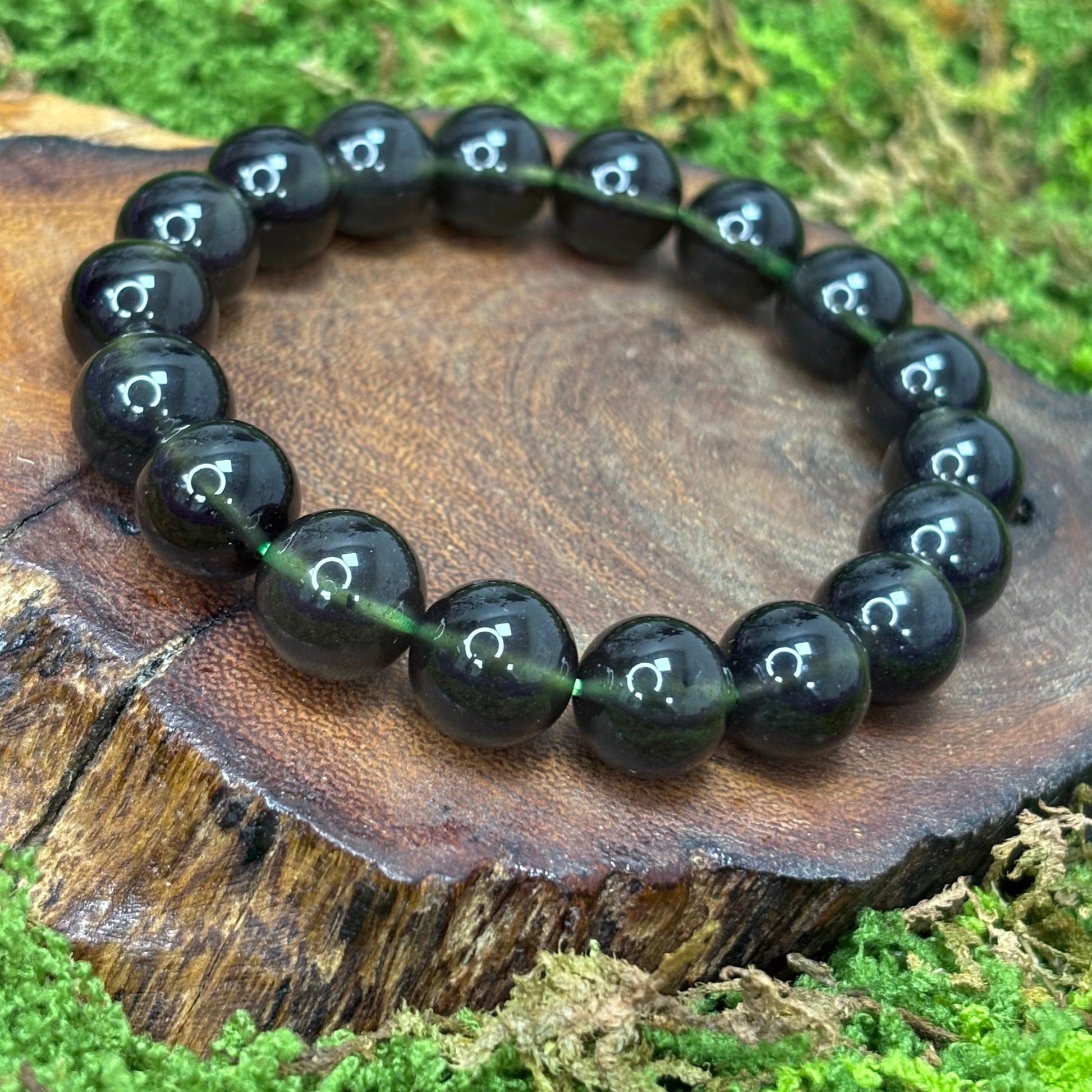 Sirius Meteorite 11.5mm Bead Crystal Bracelet