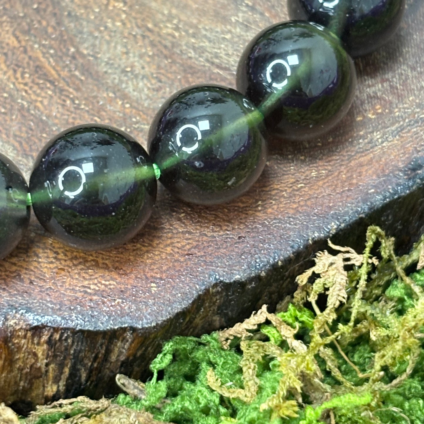 Sirius Meteorite 11.5mm Bead Crystal Bracelet