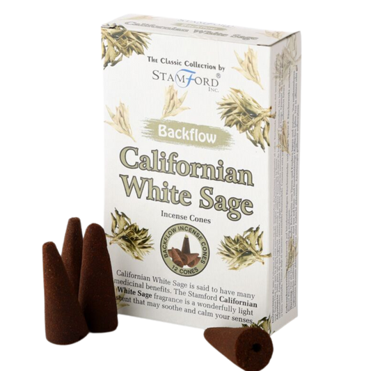 Stamford Backflow Incense Cones - Californian White Sage