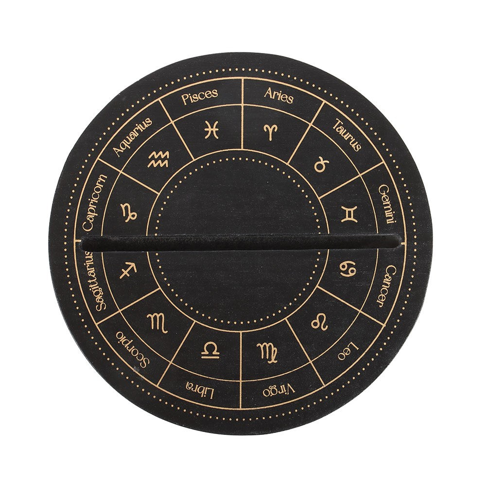 Black & Gold Astrology Wheel Tarot Card Stand