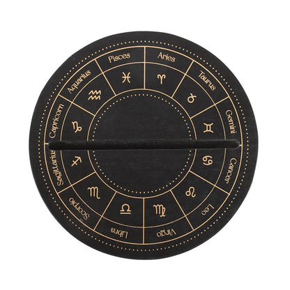 Black & Gold Astrology Wheel Tarot Card Stand