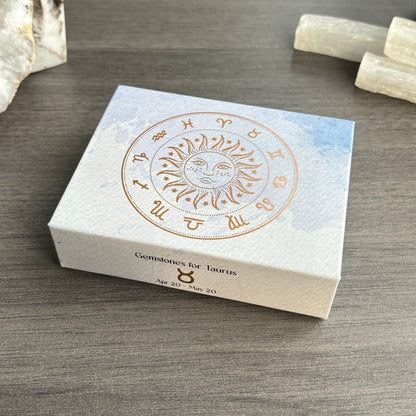 Taurus Crystal Tumbled Stones Set