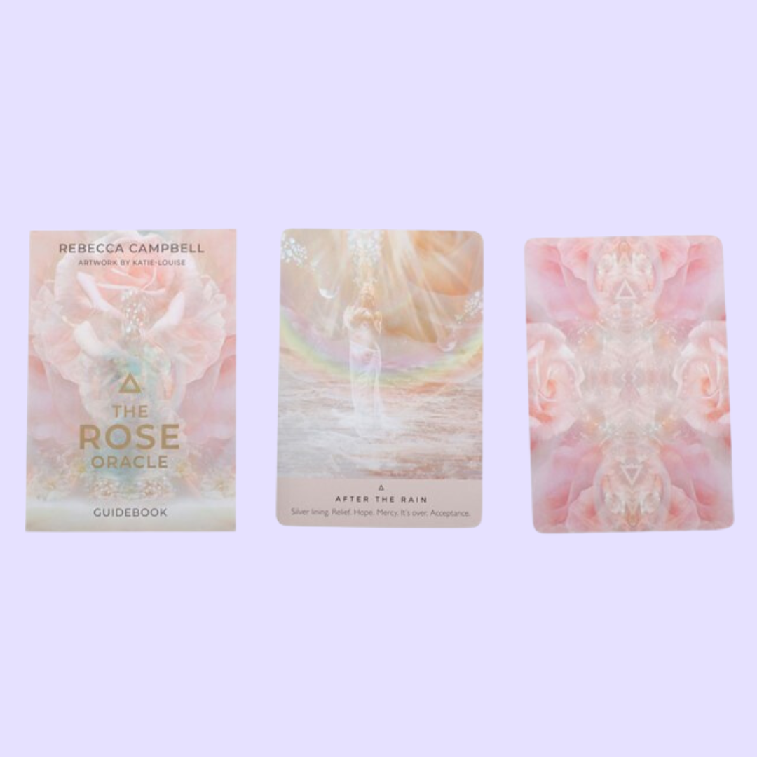The Rose Oracle card deck by Rebecca Campbell includes a 44-card deck and a guidebook with 151 pages of information to help guide you on your spiritual journey. By utilising the sacred healing and mystic properties of Mother Rose, this oracle card deck will help you rediscover your authentic self and strengthen the wisdom that resides within you. Beautifully illustrated by Katie-Louise and presented in a matching sliding box that can also be used as a portable altar