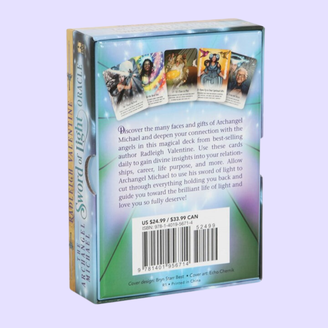 The Archangel Michael Sword of Light Oracle Cards by Radleigh Valentine