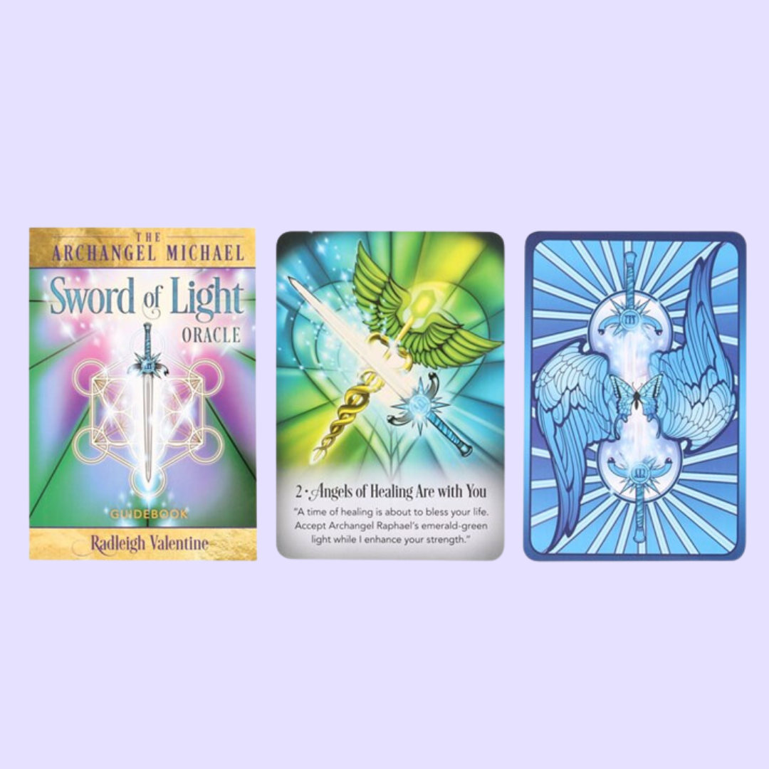The Archangel Michael Sword of Light Oracle Cards by Radleigh Valentine