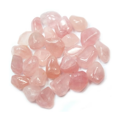 Piedra de cristal pulido de cuarzo rosa