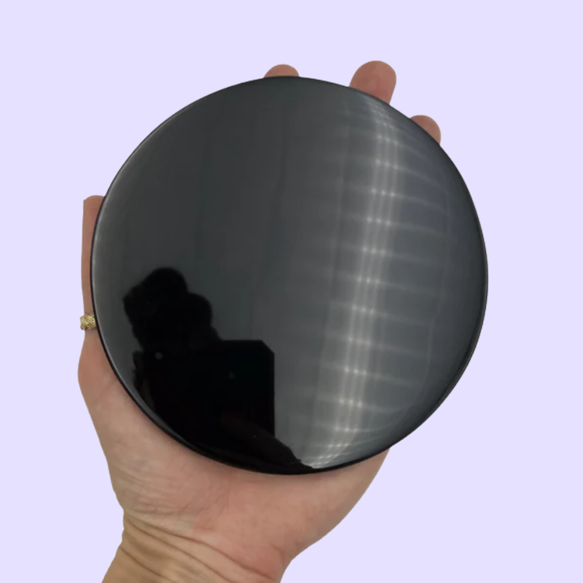 12cm Black Obsidian Crystal Scrying Mirror