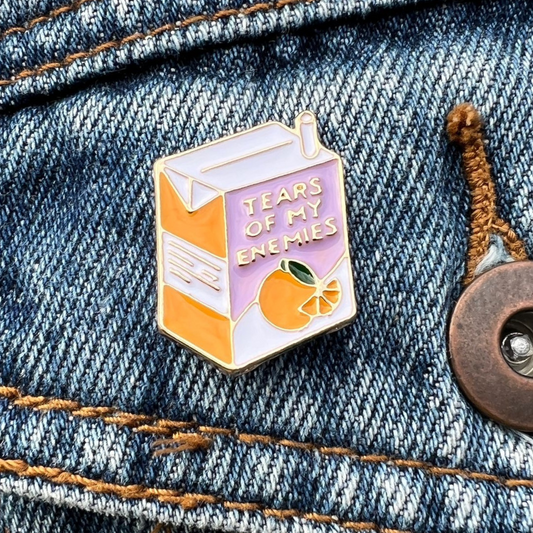 Tears of My Enemies Enamel Pin | Disappear Here