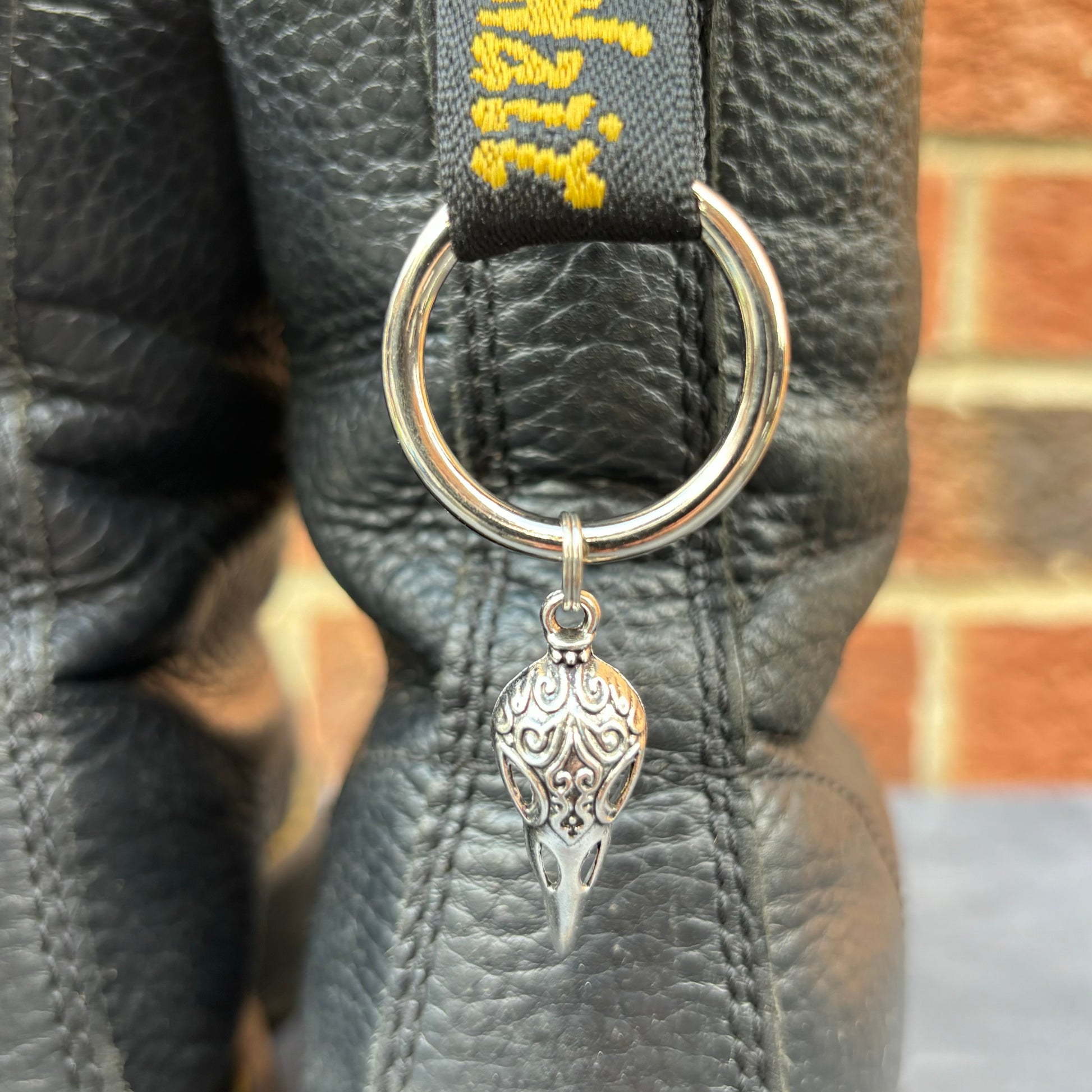 Pair of Silver Bird Skull Doc Charms