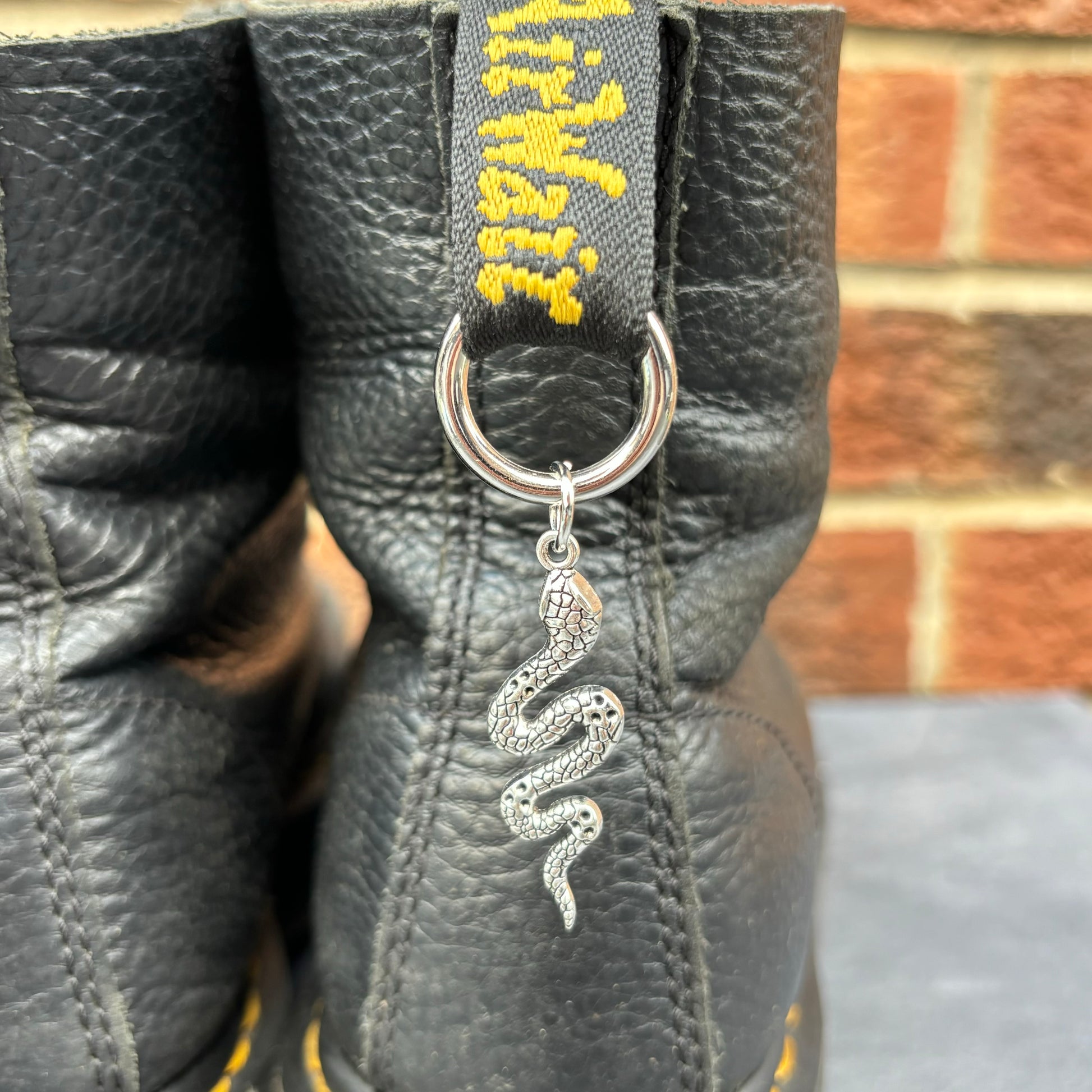 Pair of Silver Snake Doc Charms