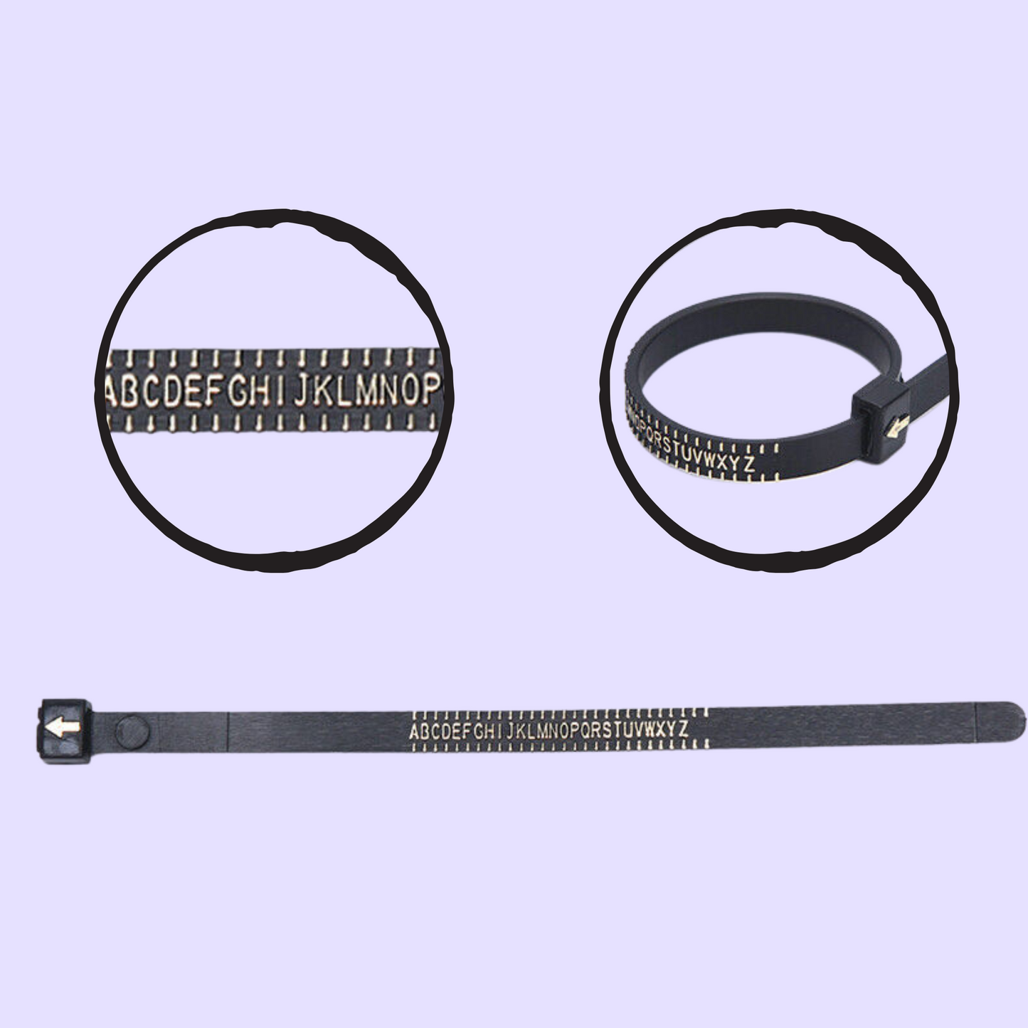 Unisex Accurate UK Ring Size Measuring Tool