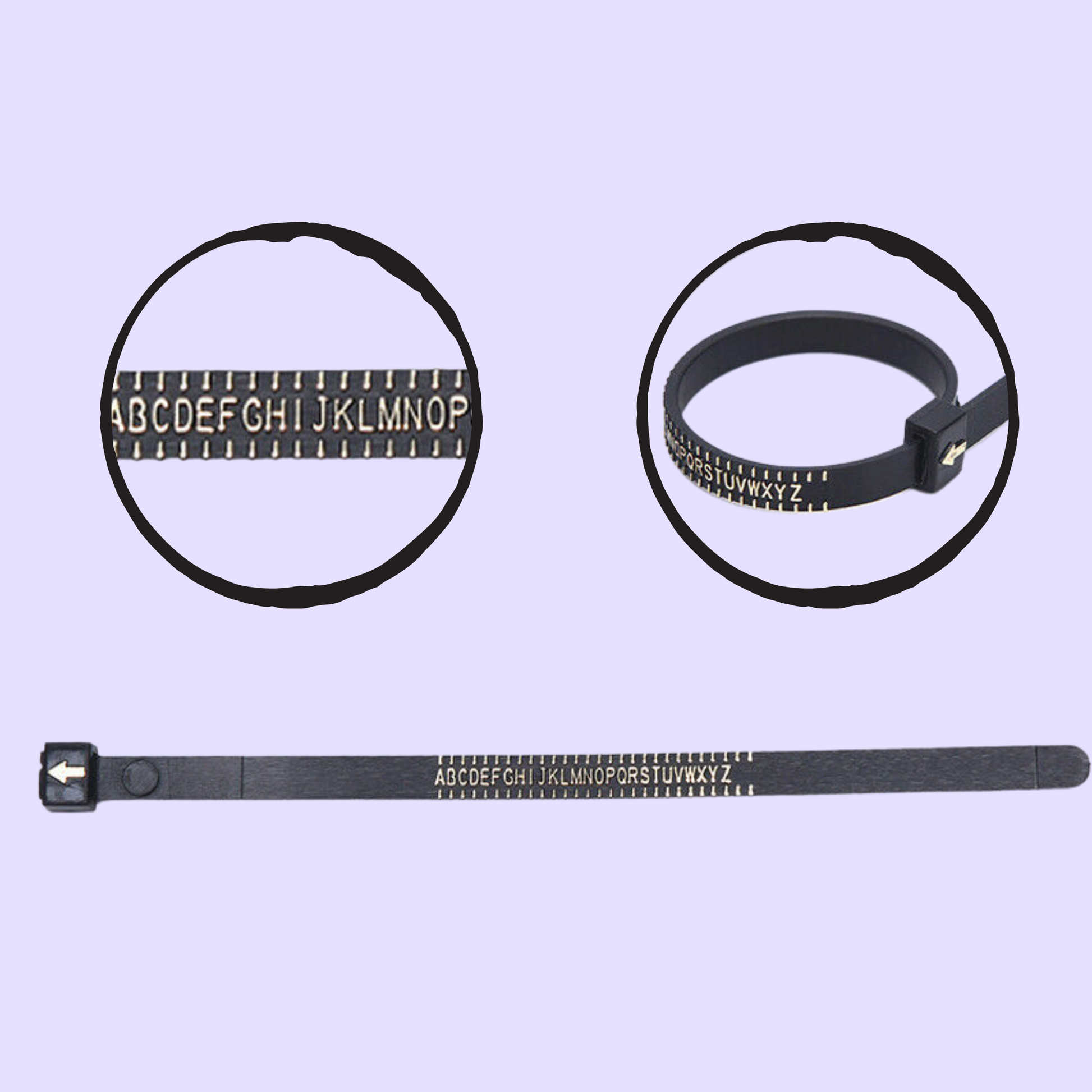 Unisex Accurate UK Ring Size Measuring Tool