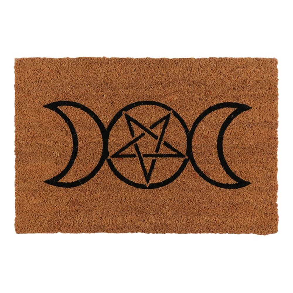 Natural Coir Triple Moon Phase Doormat